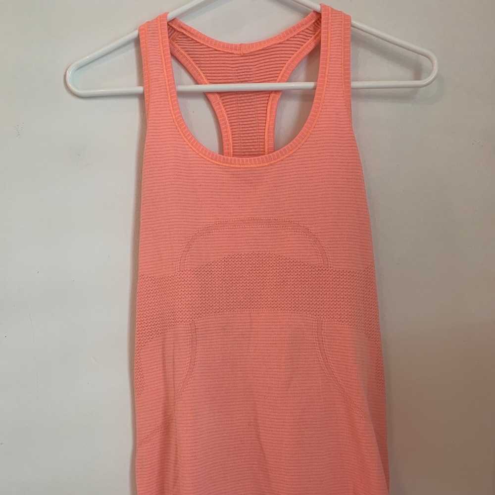 Lululemon Swiftly Tech Tank Orange Pop Size 6